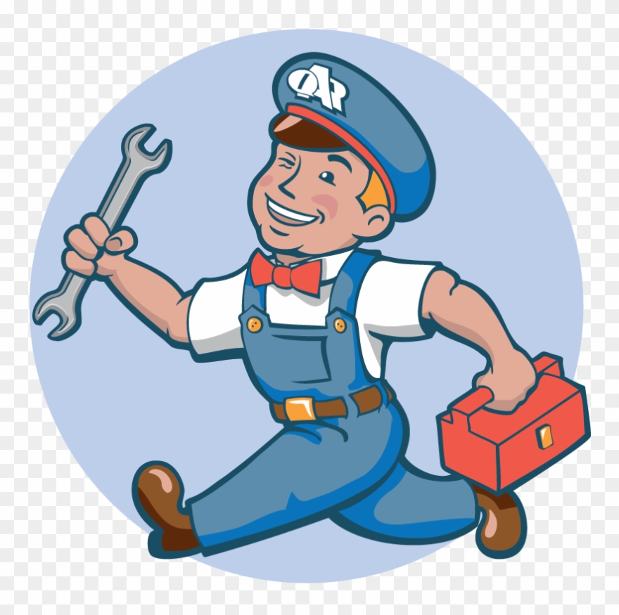 Electrician Clipart Washing Machine Repair - Appliance Repairman Cartoon - Png Download