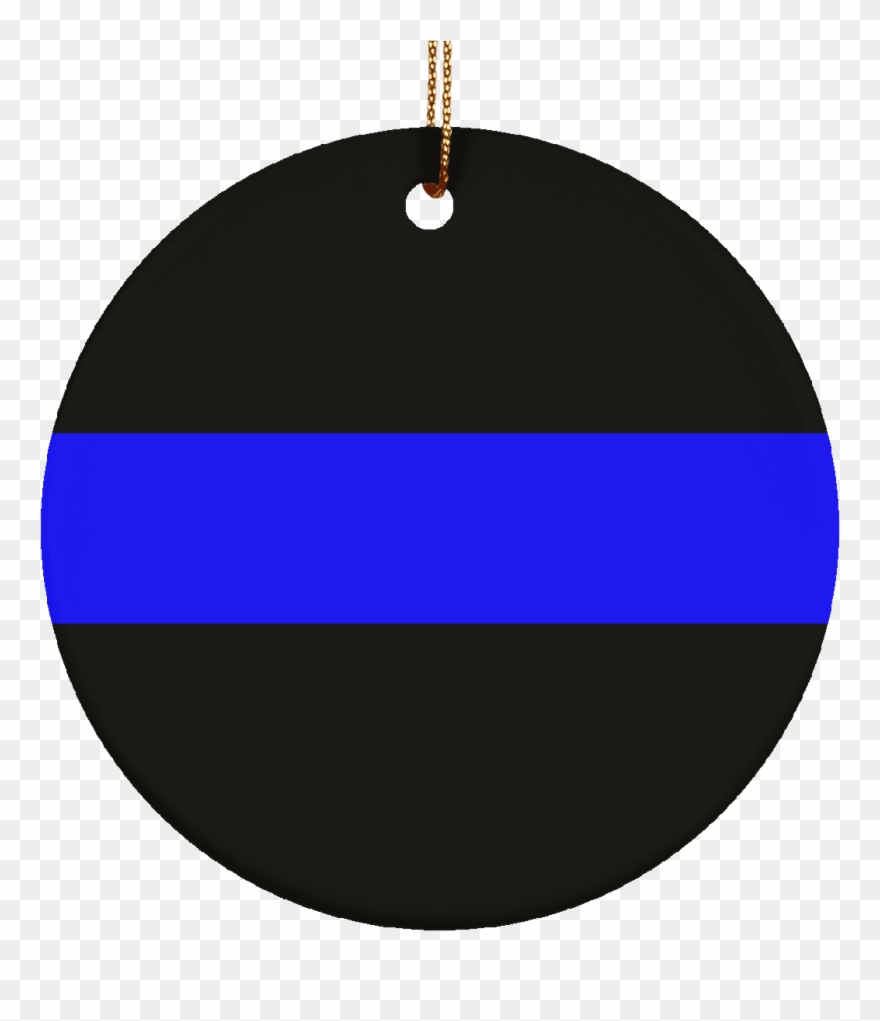 Thin Blue Line Ceramic Ornament Clipart