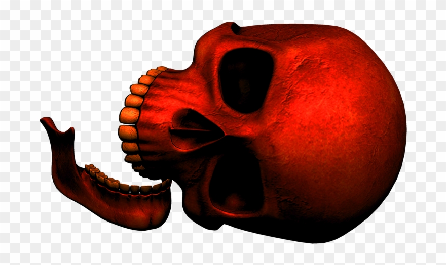 Skull, Red, Death, Gothic, Dark, Day Of The Dead Clipart