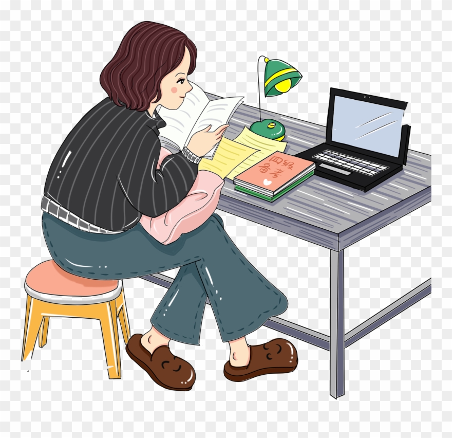 Hand Painted Illustration Comics Girl Png And Psd Clipart