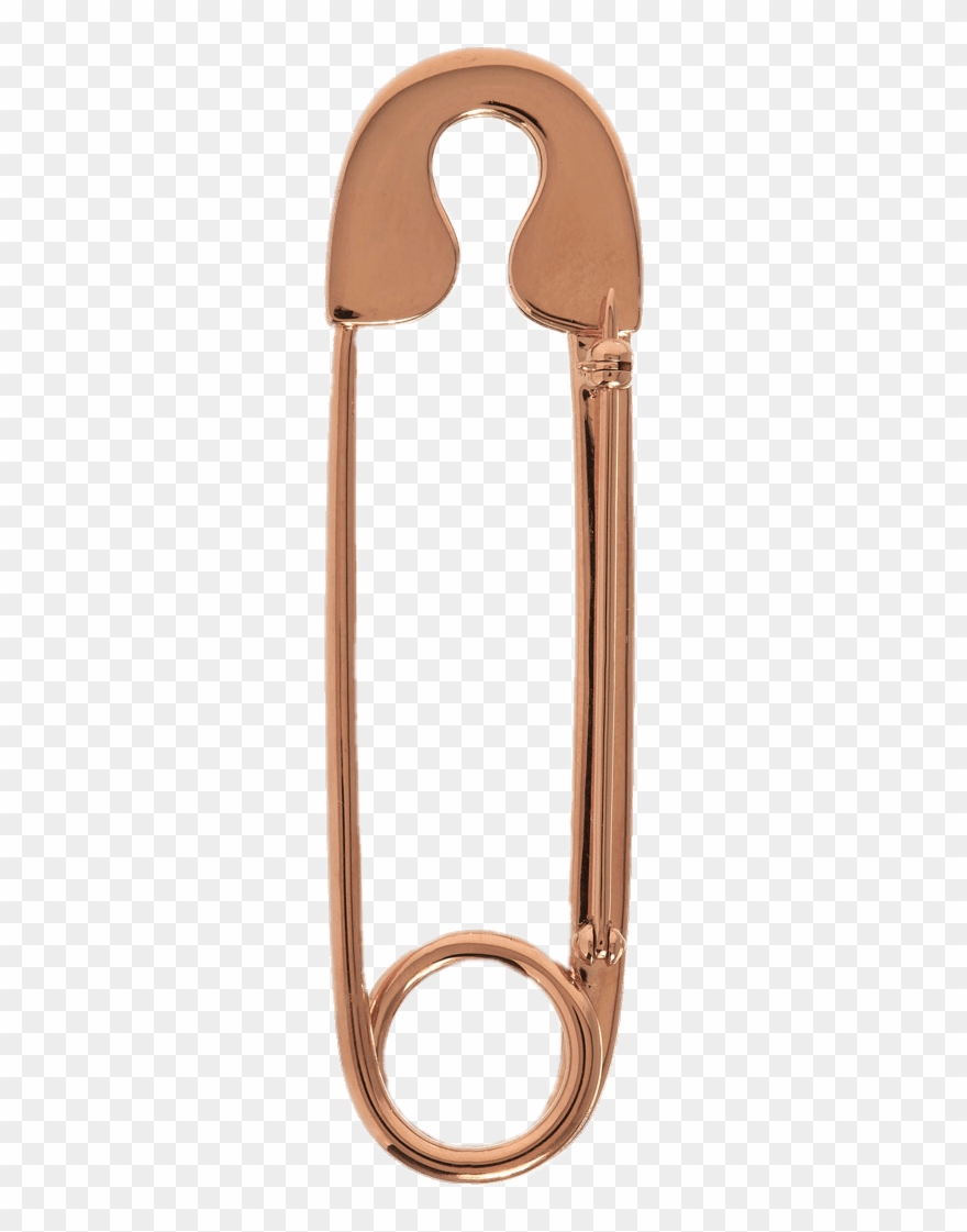 Bronze Coloured Safety Pin Clipart