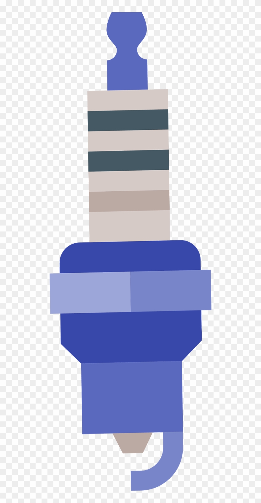 Spark Plugs, Cables And Sensors Clipart