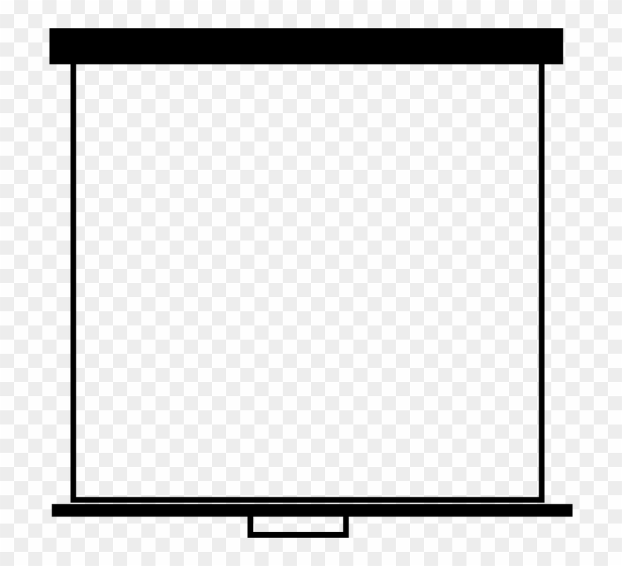 Screen Clipart Presentation Board - Png Download
