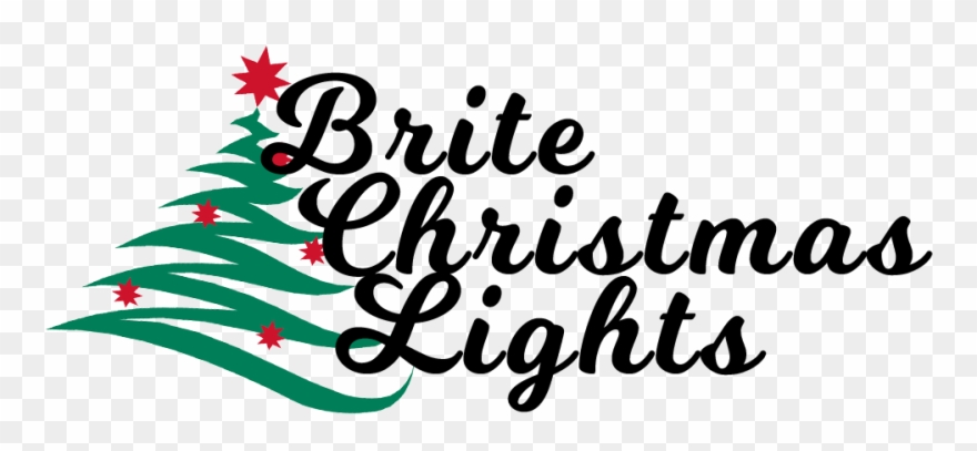 Brite Christmas Lights Logo Clipart