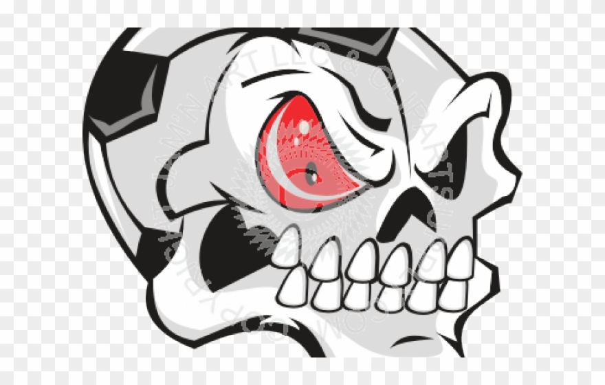 Skull Clipart Soccer - Png Download