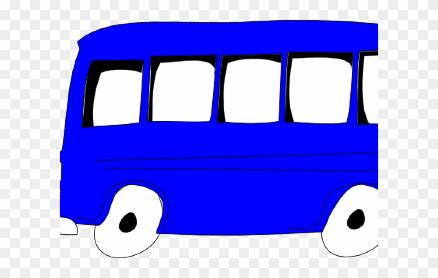 Bus Clipart Blue - Png Download