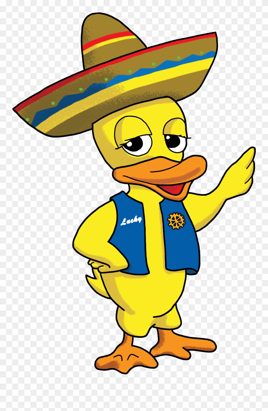 Download Lucky Duck With 2018 Sombero Clipart