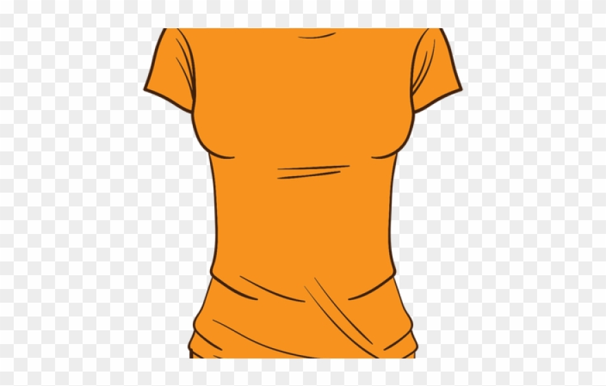 Tshirt Clipart Woman Shirt - Png Download