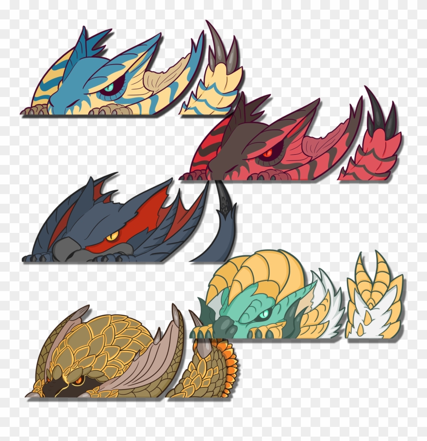 Monster Peekers Series Monsters Clipart