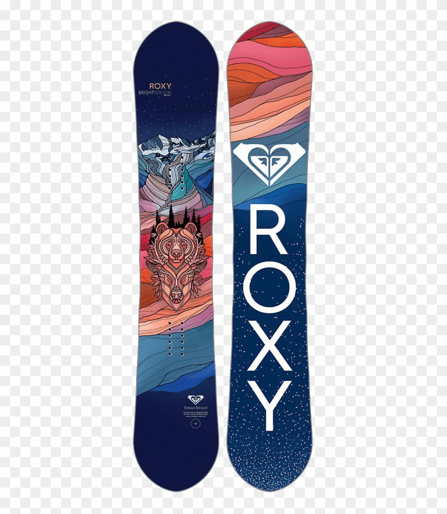 Roxy Silhouette Snowboard Clipart