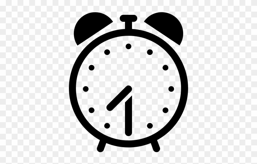 Alarm Clock Rubber Stamp Clipart