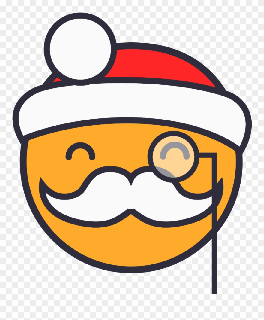 Monocle Santa Clipart