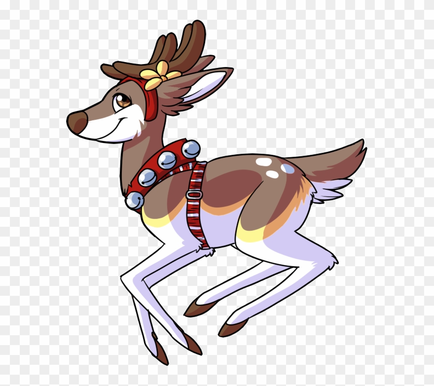 Jingle Bell Deer Clipart