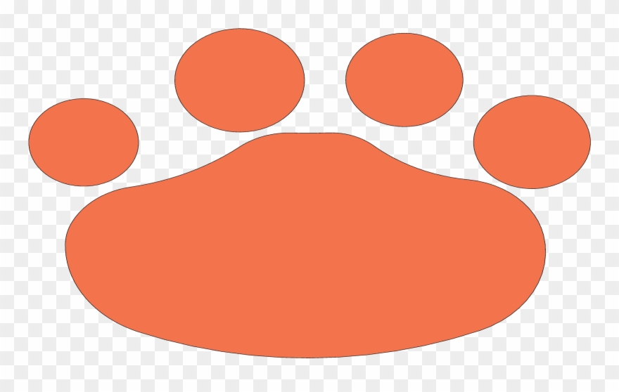 Hippo Footprint, X1 Clipart