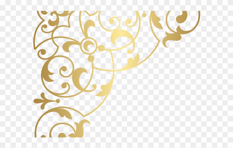 Curve Clipart Decorative Corner Accent - Png Download