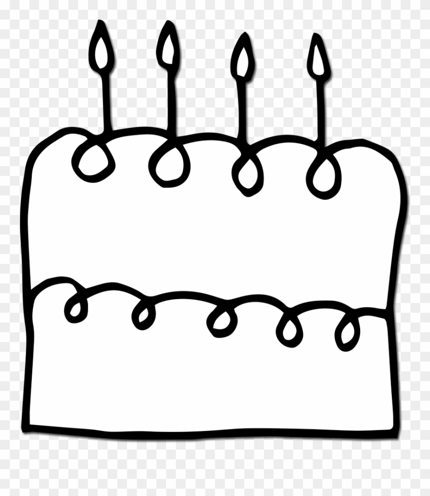 Happy Birthday Clip Art Black And White - Png Download