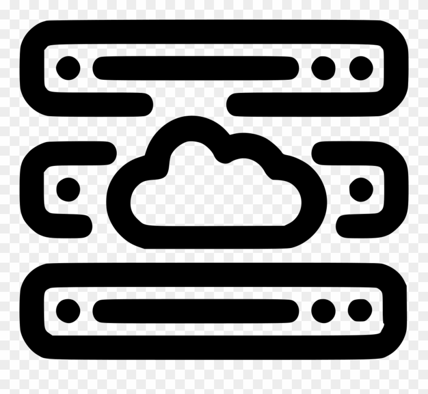 Cloud Server Clipart Svg - Png Download