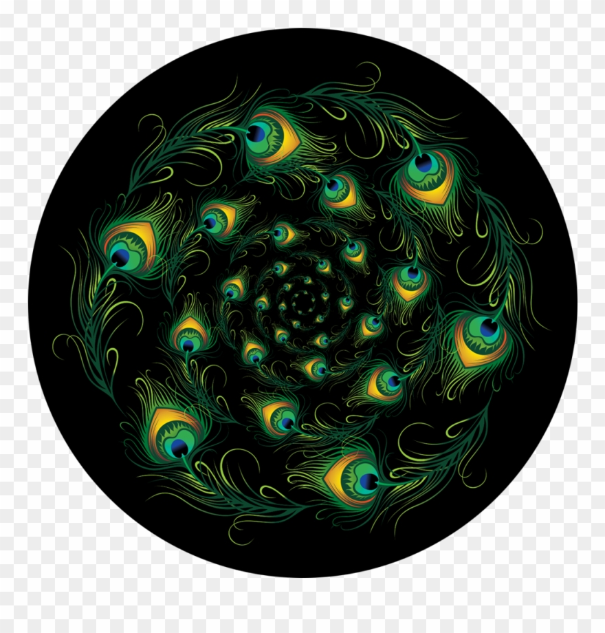 Apollo Design Cs-3441 Peacock Eyes Colourscenic Glass Clipart