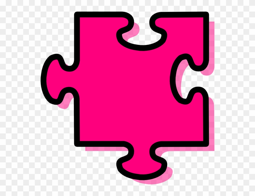 Puzzle Clipart Pink - Png Download