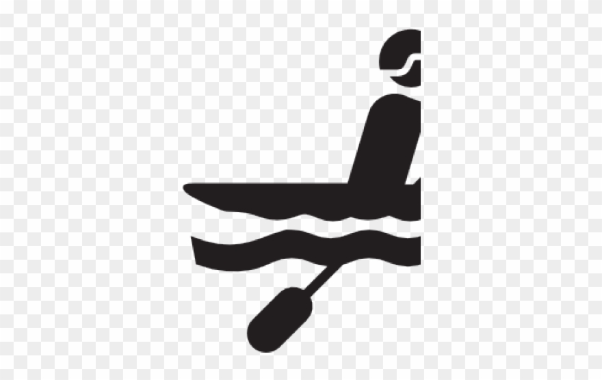 Canoe Clipart Kayak Girl - Png Download