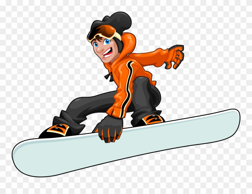 Snowboarding Cartoon Winter Sport Clipart