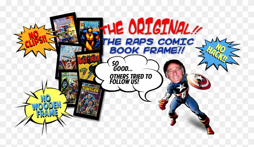 The Orginial Raps Comic Book Frame Clipart