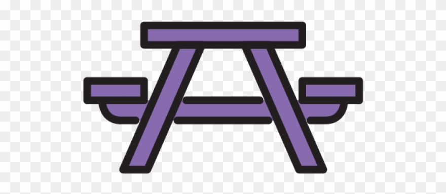 Picnic Table Clipart Path Background - Png Download