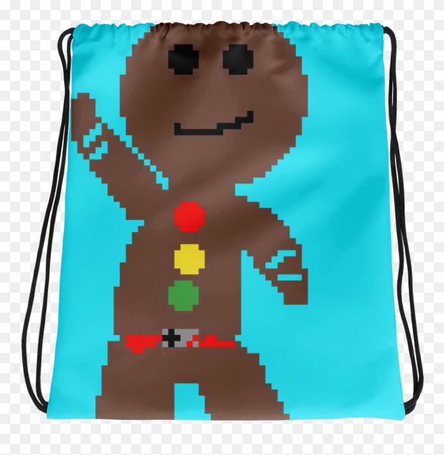 All-over Drawstring Bag Clipart