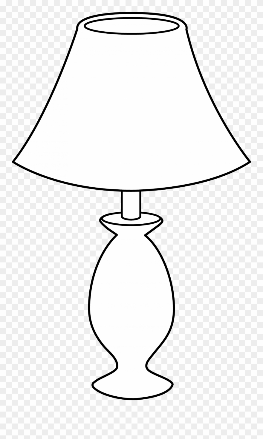 Lamp Clipart Table Light - Png Download