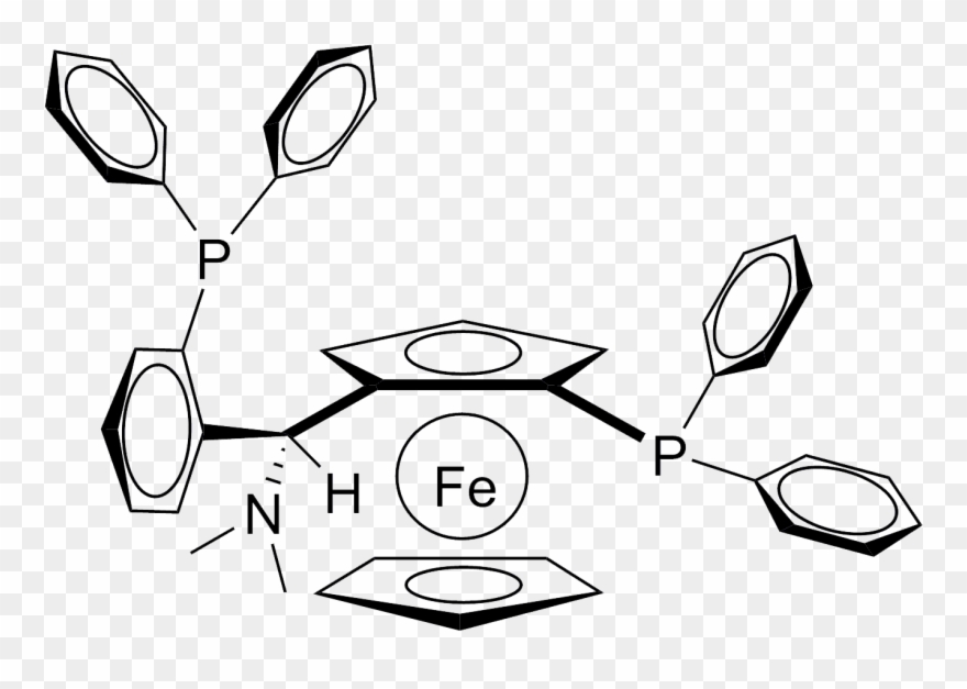 Family - Taniaphos - Formula - C43h39fenp2 - Mw - 687 Clipart