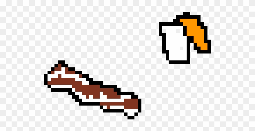 Bacon With Spilled Orange Juic3 Clipart