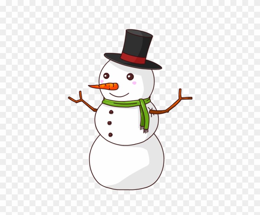 Christmas Snowman Clipart - Png Download