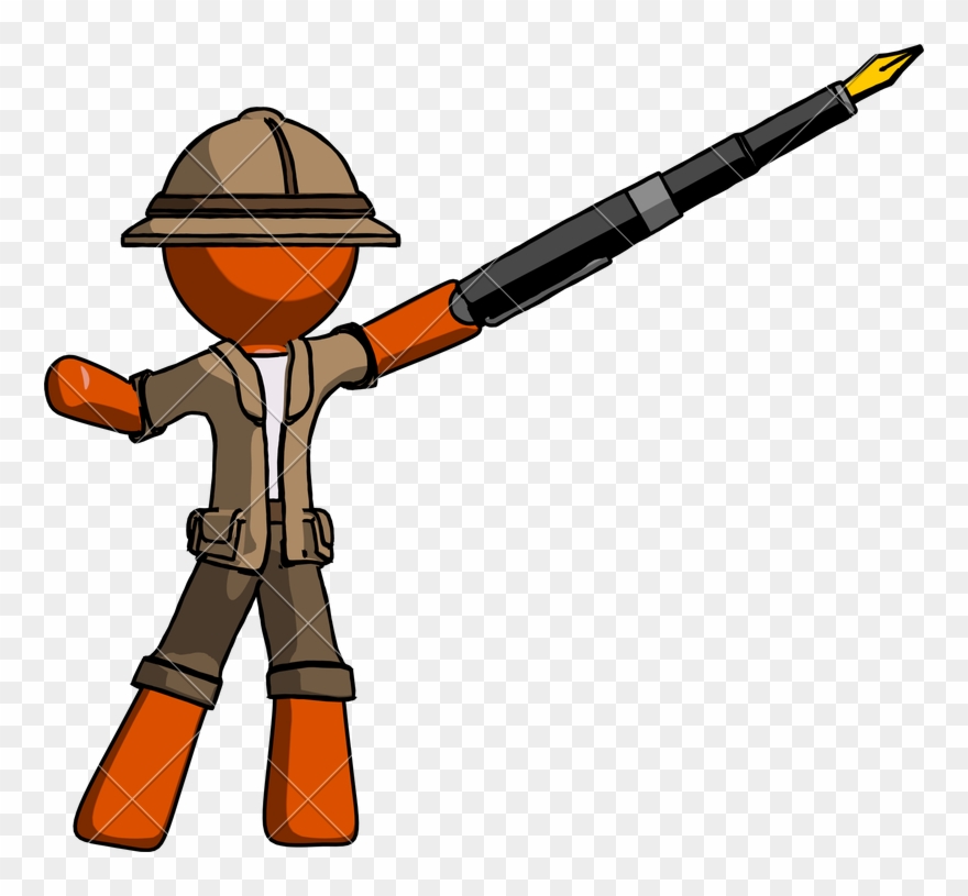 Explorer Drawing Safari Hunter Clipart