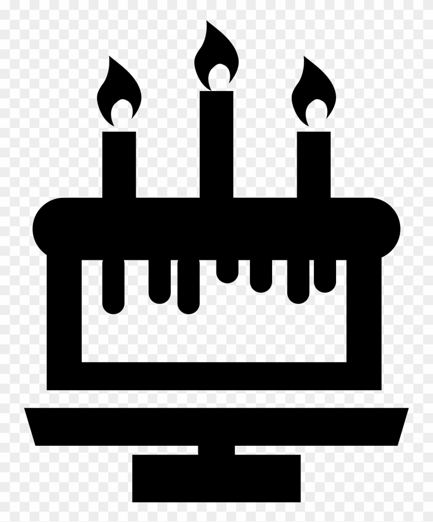 Birthday Cake With Svg Clipart