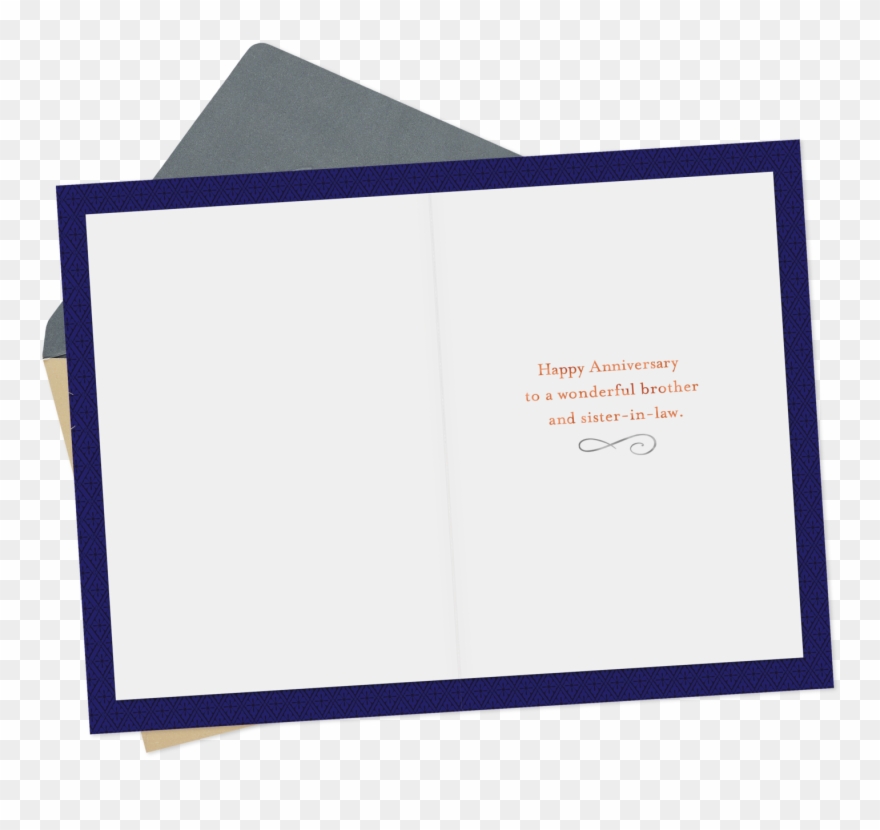 Foil Letters Anniversary Card For Brother And Sister Clipart
