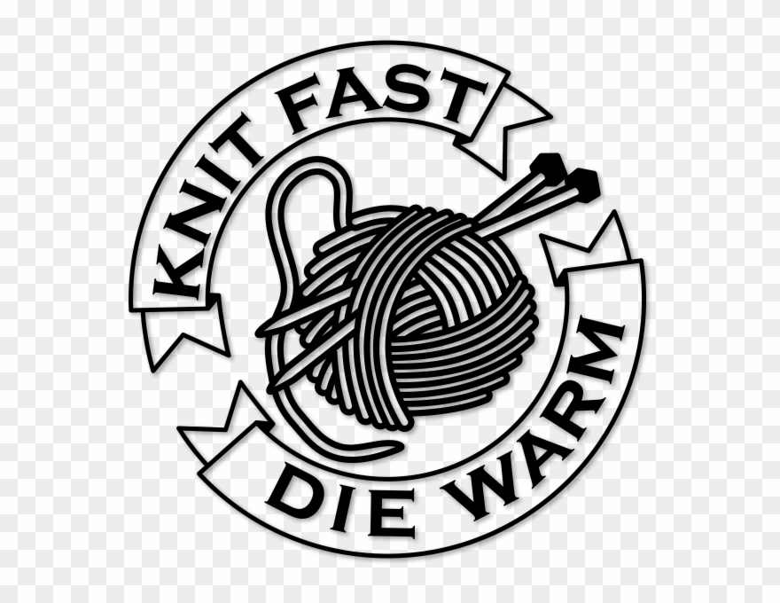 Knit Fast Die Warm Vinyl Clipart