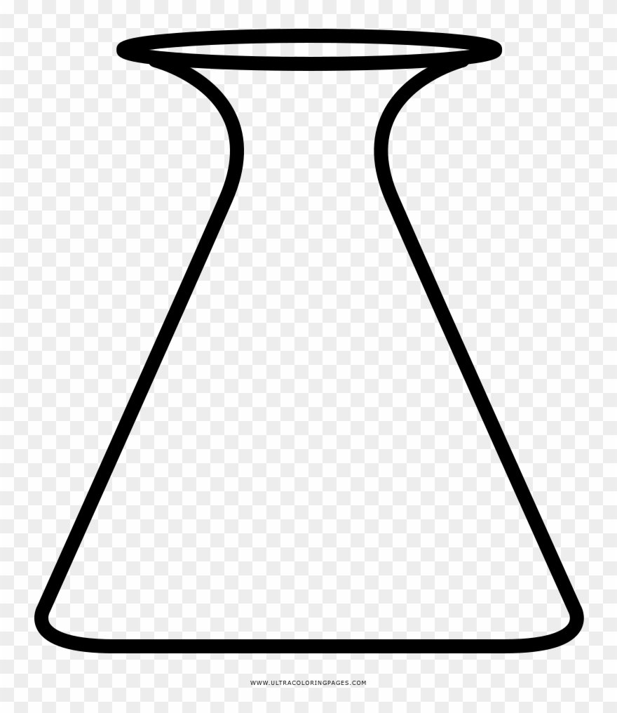 Test Tube Coloring Page Clipart