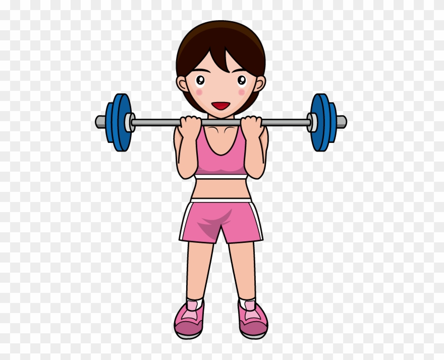 Free Muscle Training Clip Artline Clipart - Png Download