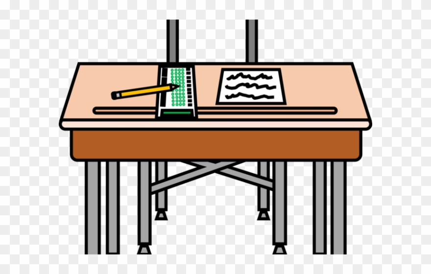 Desk Clipart Standardized Test - Png Download