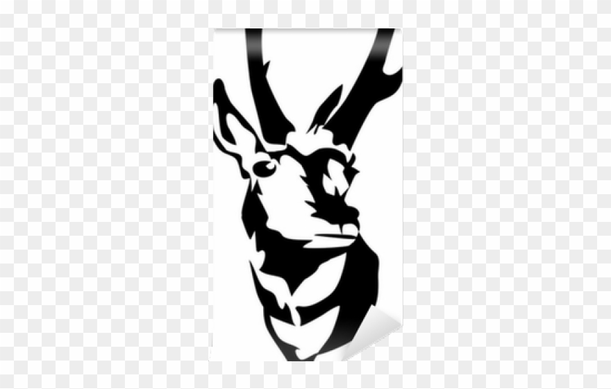 Pronghorn Clipart Antelope Head - Png Download