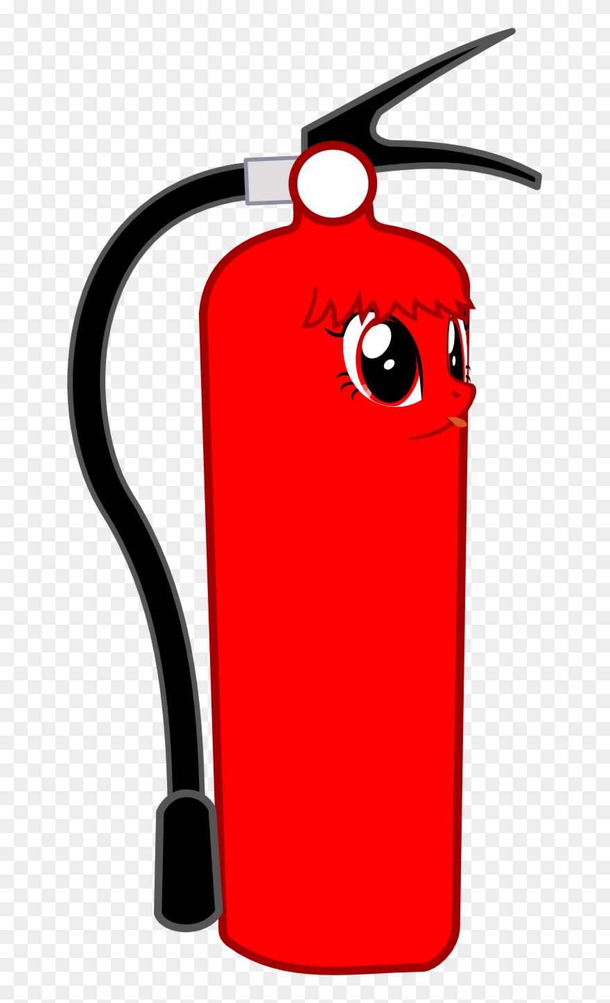 Extinguisher Puff It Has A Special Fire Proof Coating Clipart