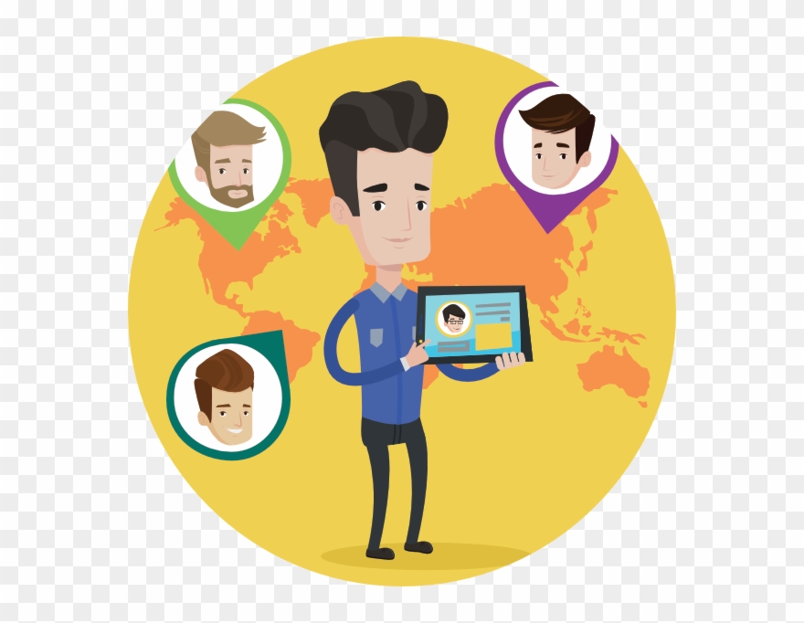 Connected Collaborative Workflow Clipart