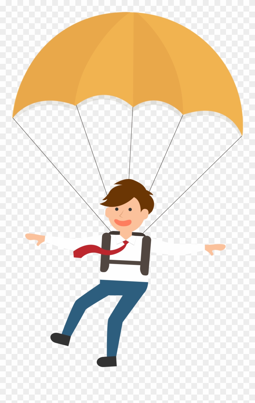 Parachute Parachuting Clip Art - Png Download