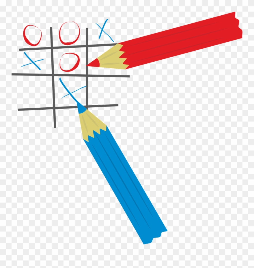 Tic Tac Pencils Clipart