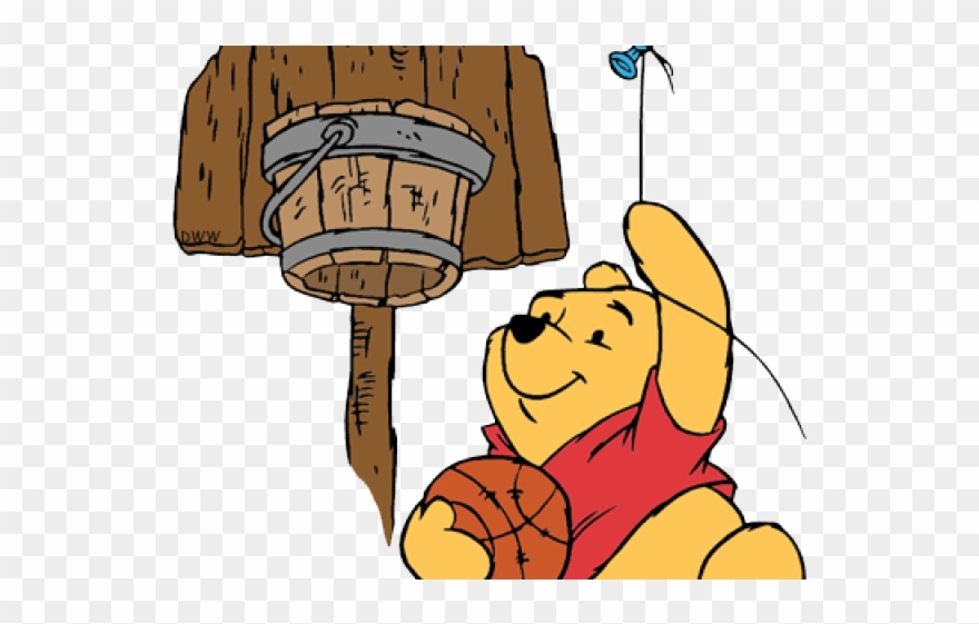 Winnie The Pooh Clipart Holding Balloon - Png Download