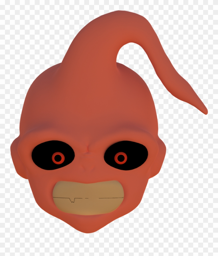 Kid Buu But His Teeth Look Weird Clipart