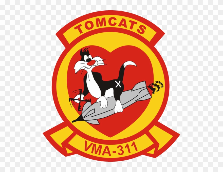 Usmc Vma-311 Tomcats Sticker Military, Law Enforcement Clipart
