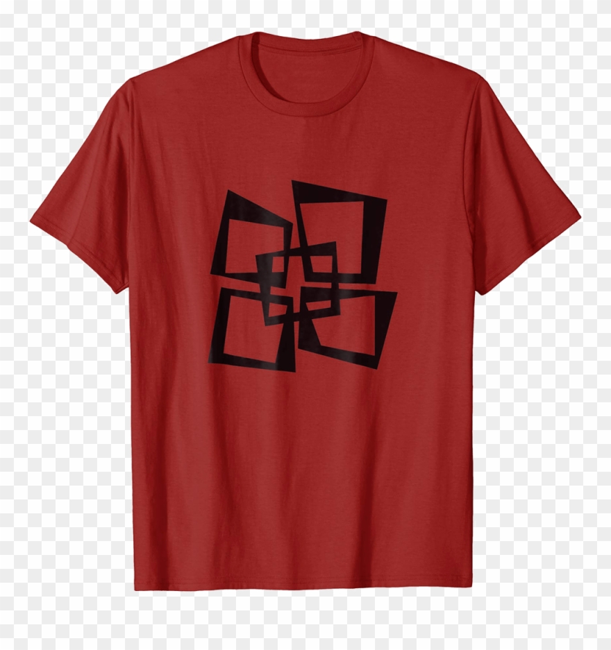 Mid Century Modern Offset Squares T-shirt Clipart