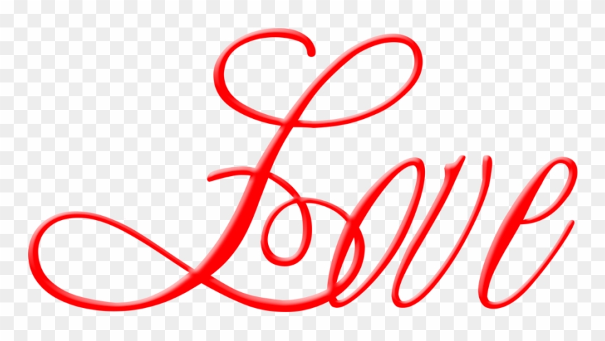 Love Png Calligraphy Clipart