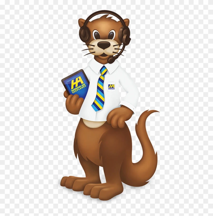 Harbour Air's Mascot Turbo The Otter Clipart